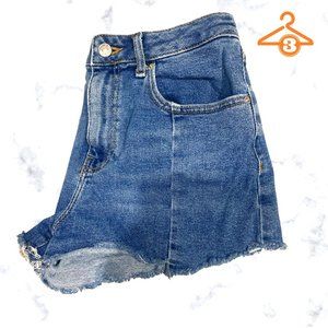 High Waist, Cutoff Blue jean, Denim Shorts, Size 27